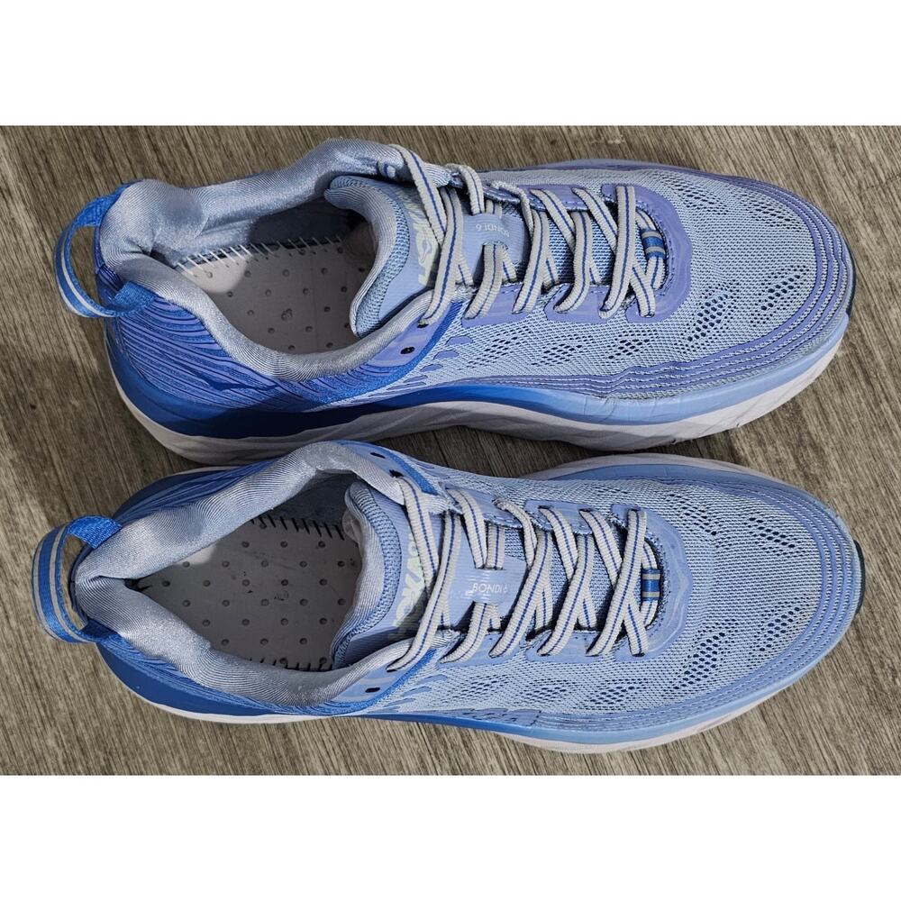 Hoka One One Bondi 6 Women’s Running Shoes Blue Athletic Sneakers Size 8.5 - Picture 10 of 11